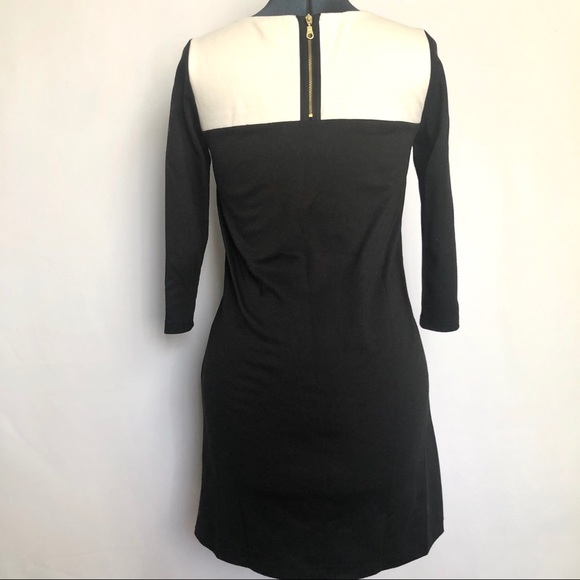H&M Color Block Black & White Quarter Sleeve Dress - Picture 3 of 8